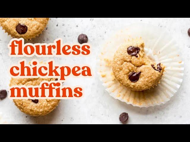 Flourless Peanut Butter Chickpea Muffins