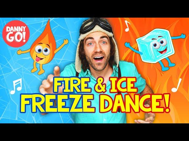 "Fire & Ice FREEZE Dance!" ️ /// Danny Go! Brain Break Songs for Kids