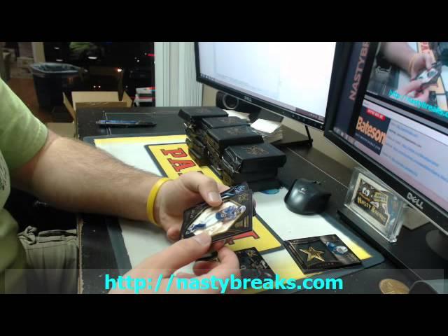 BATESON   NASTYBREAKS COM   2014 BLACK GOLD FOOTBALL FULL CASE RANDOM TEAMS #2 NO SOUND