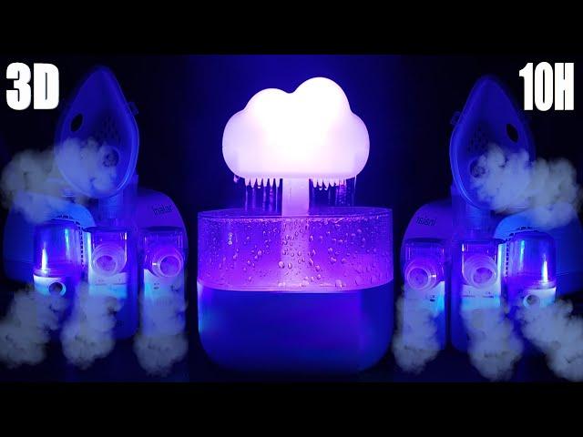 ️ASMR Aerosol (Eight Nebulizers) + Rain Sounds.3D white noise for sleeping️