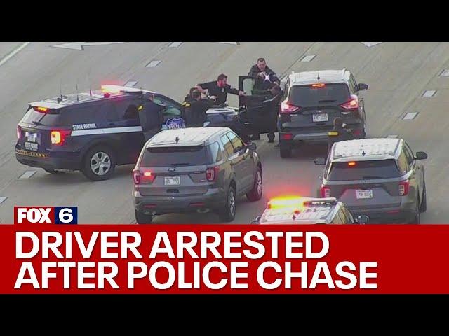 Police chase from Milwaukee to Racine County, driver in custody | FOX6 News Milwaukee