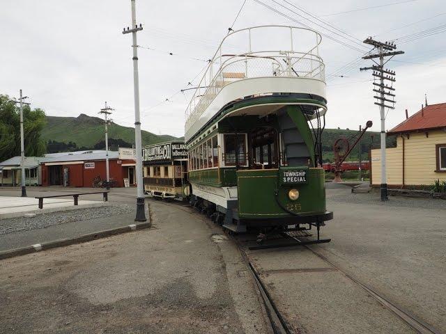 Tramway Historical Society - Ferrymead - Christchurch, New Zealand. Double decker 26 + DD trailer 10