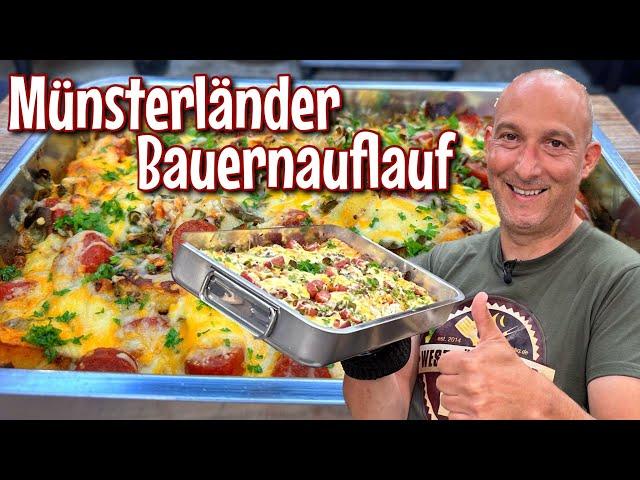 Münsterländer Bauernauflauf - herrlich deftig! - Westmünsterland BBQ