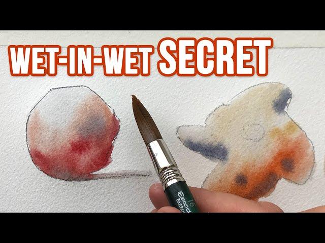 The SECRET Behind Wet-in-Wet Watercolor Technique 