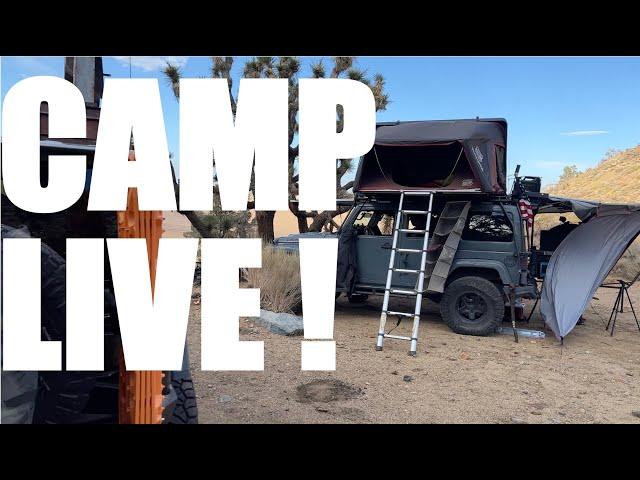 Live from Camp at an abandoned gold mine - Ian and Greg (@docwrangler & @jl_overlander)