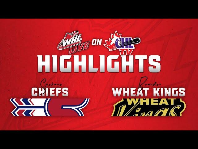 Spokane Chiefs at Brandon Wheat Kings 10/16 | WHL Highlights 2024-25