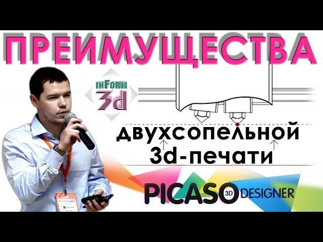 Андрей Исупов. Picaso Designer pro 250.  Преимущества и возможности двухсопельной печати.