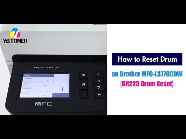 How to Reset Drum on Brother MFC-L3770CDW (Brother DR223CL Drum Reset)