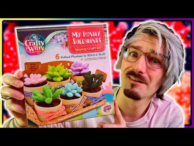 Lets Try...MORE TEXTILES!?! Succulent Plush Sewing Craft Kit