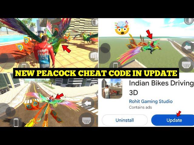 Indian Bike Driving 3D New Peacock Cheat Code+Riding Feature | New Update Cheat Code|Harsh in Game