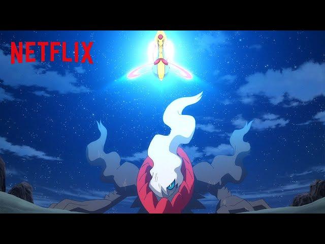 Cresselia & Darkrai Battle  Pokémon Master Journeys | Netflix After School