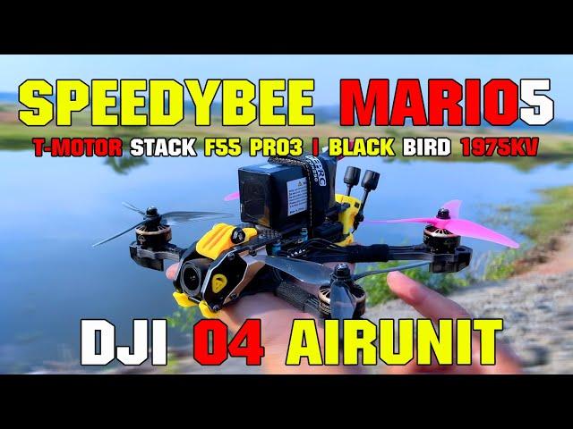 SPEEDYBEE MARIO5 I DJI O4 AIRUNIT I T MOTOR STACK F55 PRO3 I MOTOR BLACK BIRD 1975KV