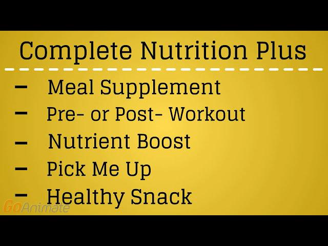 Complete Nutrition Plus Benefits | Whole Food Supplements | OHS