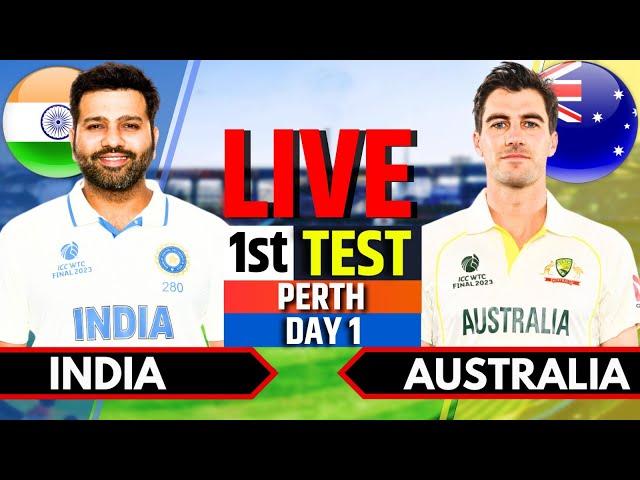 India vs Australia, 1st Test, Day 1 | IND vs AUS Live Match | Live Cricket Match Today | Session 2