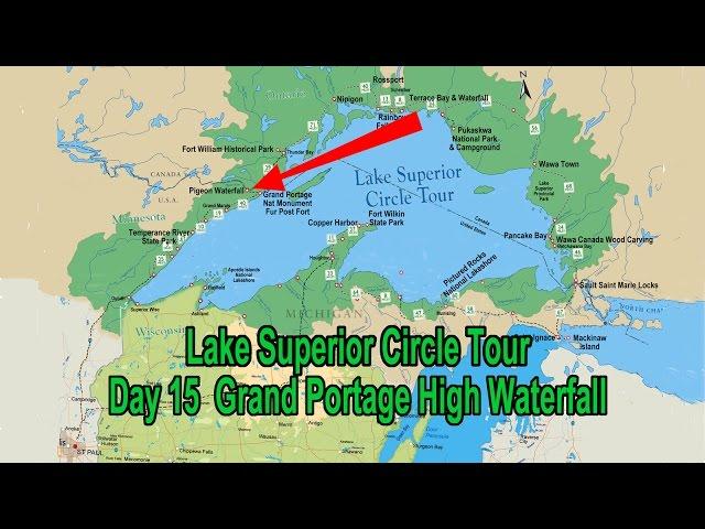 Grand Portage High Falls, Minnesota, July 15, Lake Superior Circle Tour