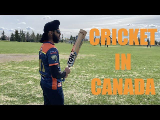 Playing first cricket match in Canada! BROKE MY BAT 