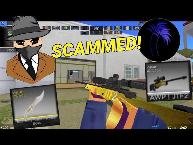 Scamming Counter Blox YouTubers! (Spy_Evan & Danny123D)