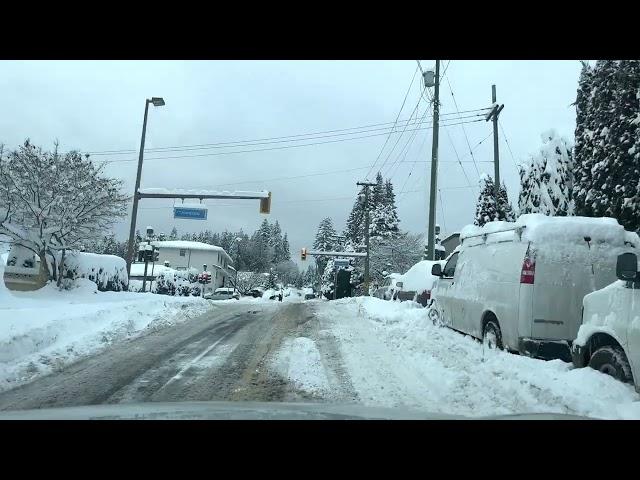 4K | Snow of Coquitlam/Canada British Columbia Great Vancouver