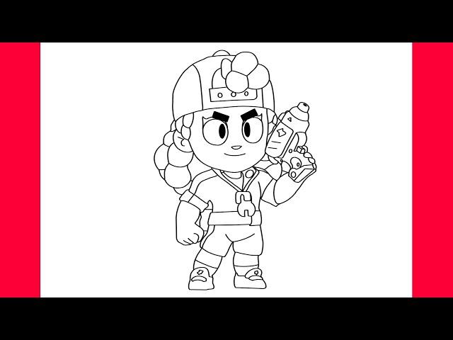 HOW TO DRAW MEG - BRAWL STARS