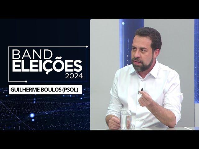 Guilherme Boulos (PSOL) é entrevistado no Band Eleições