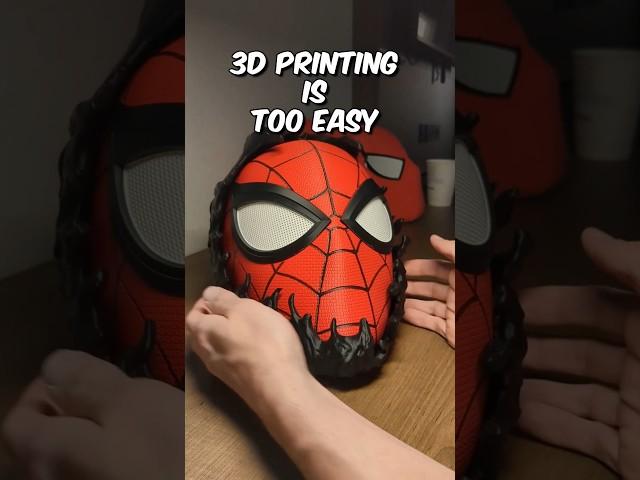 3D printing is crazy easy now! #3dprinting #spiderman #cosplay