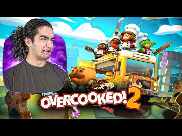 نوب سگ تو این بازی با بدبختی آشپزی میکنه (overcooked)