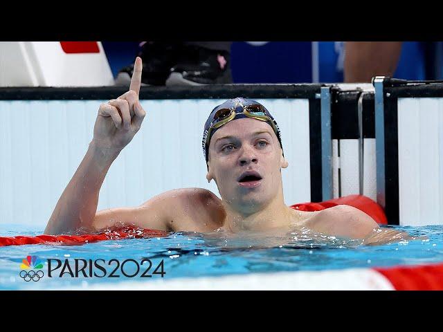 Leon Marchand shows his ELITE class by winning men’s 200m butterfly | Paris Olympics | NBC Sports