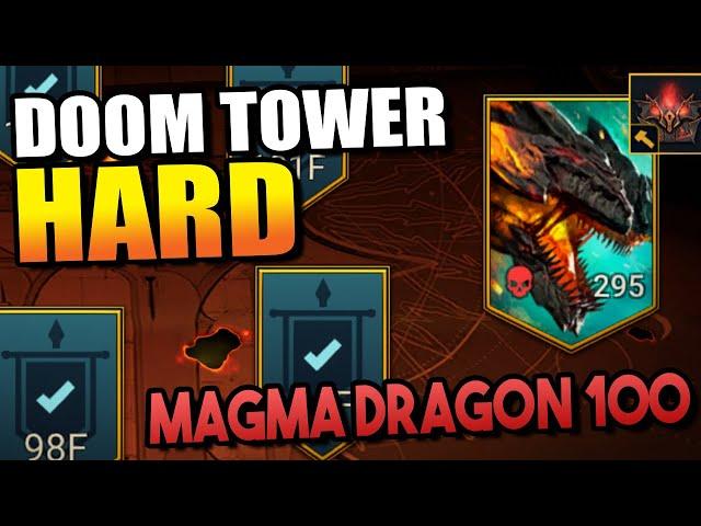 Doom Tower Magma Dragon 100 HARD (My Team!) | Raid Shadow Legends