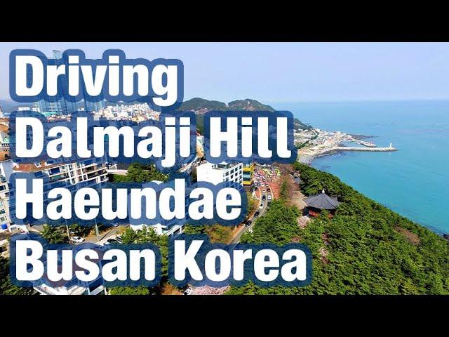 4K Virtual Travel : Driving Dalmaji Hill (Moontan Road) Busan Korea 해운대 달맞이길 운전 고화질