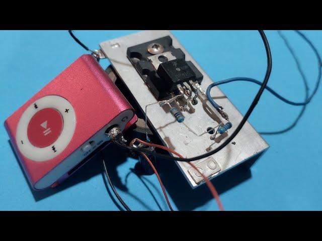 How To Make Homemade Simple Powerful Mini Amplifier Circuit Using Transistor 2sa1943 and TIP41.dc12v