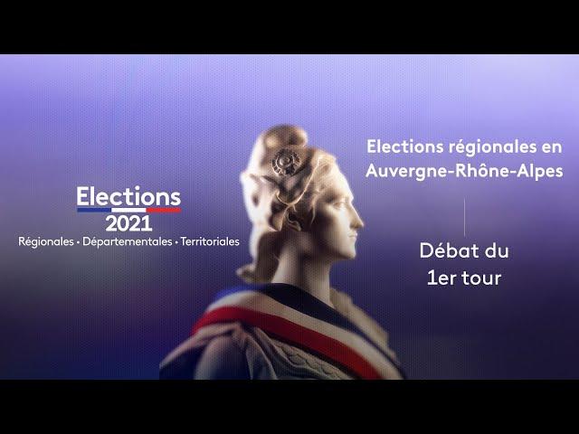 Elections Régionales en Auvergne-Rhône-Alpes : revoir le débat du 1er tour diffusé sur France 3