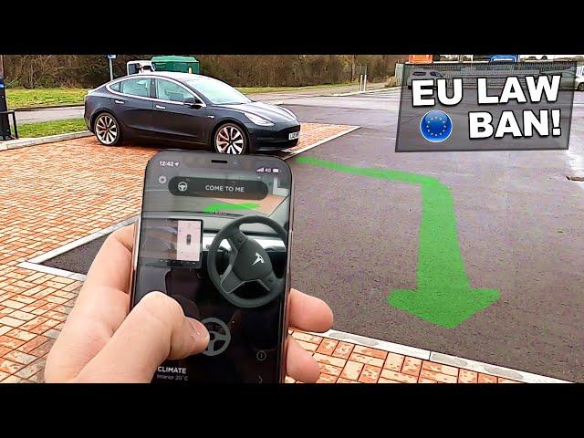 Smart Summon isn't smart in the UK... I was shocked! | Tesla Model 3 V10.2 Update 2019