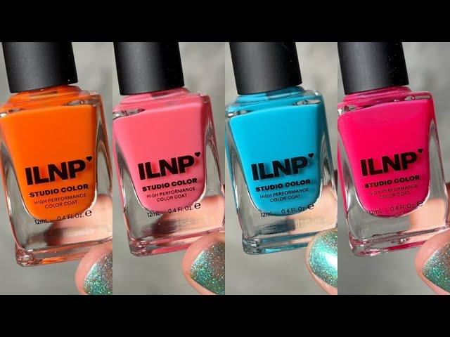 ILNP - Watercolor Collection | Nail Polish Swatch & Review + Comparisons | JESSFACE90