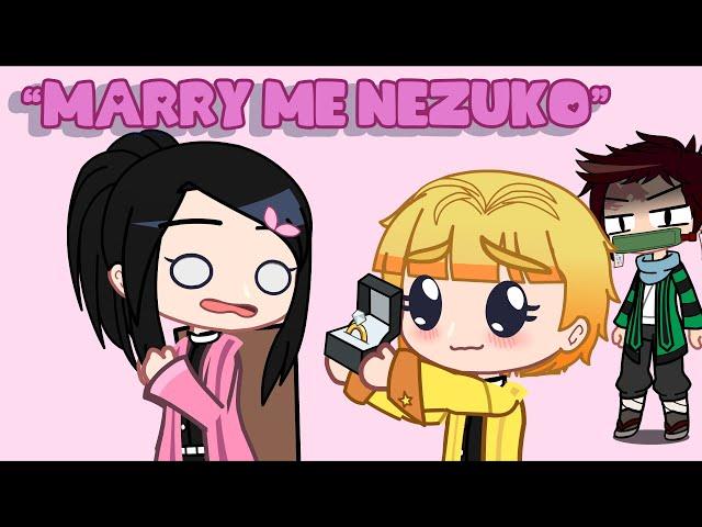 "Marry me Nezuko" (Marry me Rebecca meme) //Gacha Club//Kimetsu no Yaiba //Role swap AU // iCherry