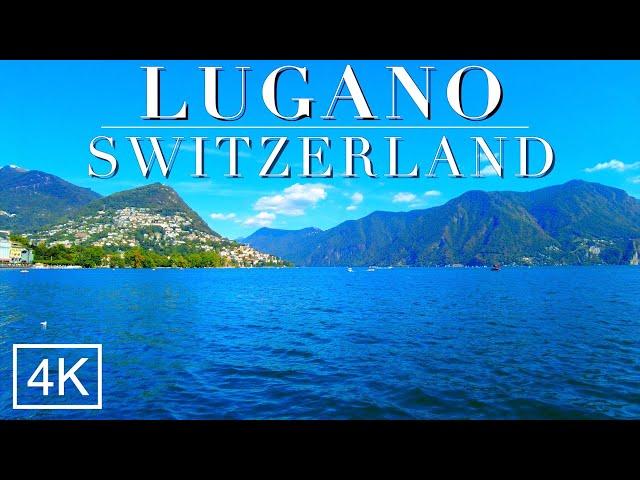 Lugano Switzerland 4K Lugano Walking Tour - The best of Lugano