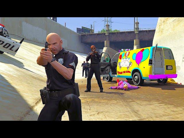 LSPD vs Clowns | GTA 5 NPC Wars 90