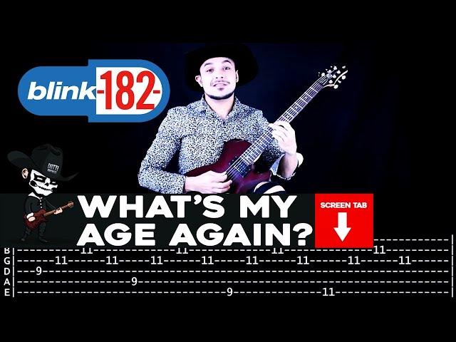 【BLINK 182】[ What's My Age Again? ] cover by Masuka | LESSON | GUITAR TAB