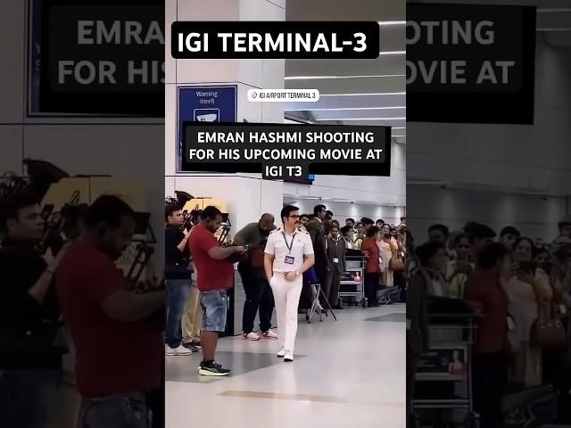 Emran Hashmi shooting for his upcoming movie at IGI TERMINAL-3 Airport.