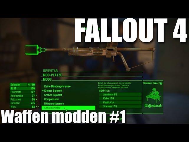 Fallout 4: Waffen Modifizieren Teil 1, Tipps und Tricks zum Waffensystem | Grasyl