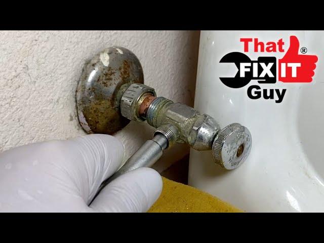 Water Supply Valve For Toilet Will Not Close...SO HAPPY THIS WORKED!!