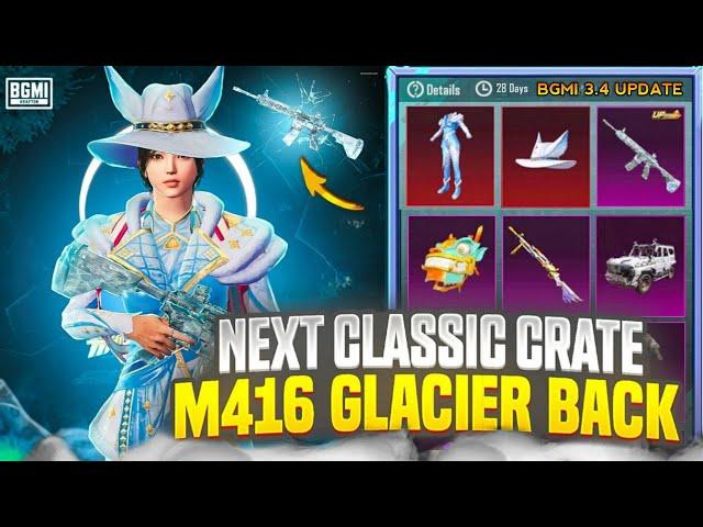 FREE M4 GLACIER  BGMI NEXT CLASSIC CRATE LEAKS | M4 Glacier Kab Aayega BGMI | BGMI M416 Glacier !