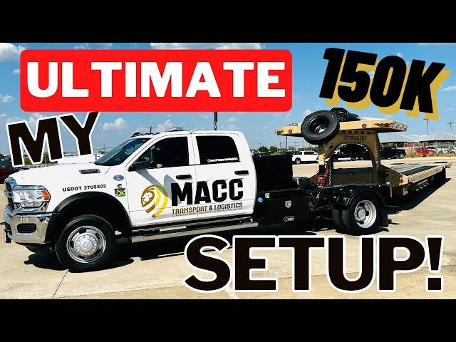 My $150k Hotshot Trucking Setup | 2022 RAM 5500 Cab Chassis | 2023 Custom Built Trailer | FULL TOUR