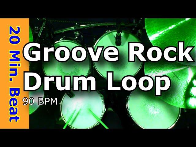 Groove Rock 90 BPM Extended Drum Loop Mix JimDooley.net