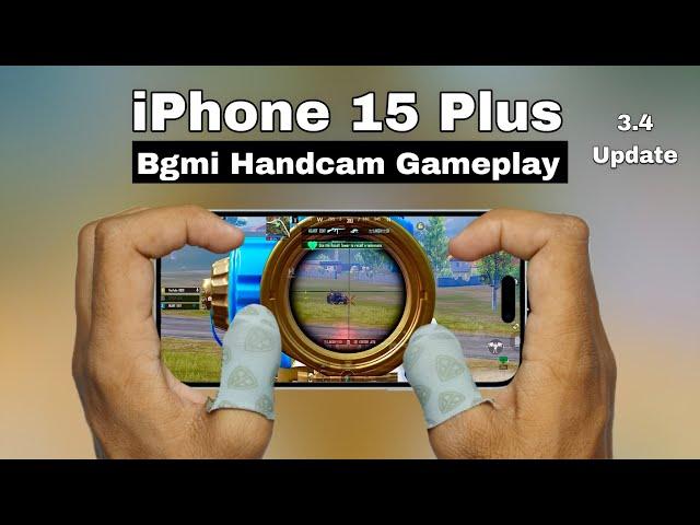 iPhone 15 Plus Bgmi Gameplay With Handcam !! iPhone 15 Plus Bgmi Sensitivity !! BGMI !! PUBG MOBILE