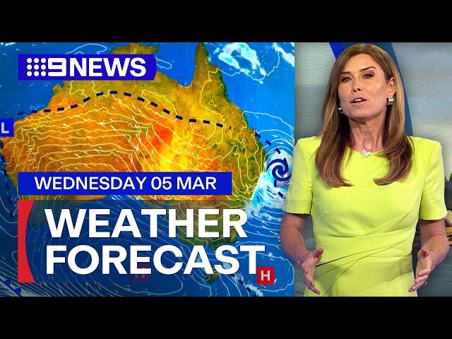 Australia Weather Update: Tropical Cyclone Alfred brings heavy rain and winds | 9 News Australia