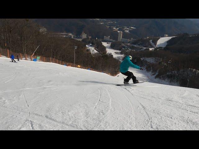 [4K]휘닉스파크 디지-펭귄 원런(히든배 남자부 3위 남진욱) #스노우보드