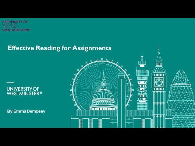 Effective Reading For Assignments