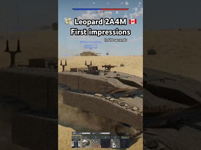  Leopard 2A4M CAN first impressions #warthunder #gaming
