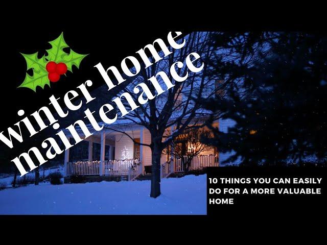WINTER HOME MAINTENANCE CHECKLIST️ - THE YOLANDA MUCKLE TEAM