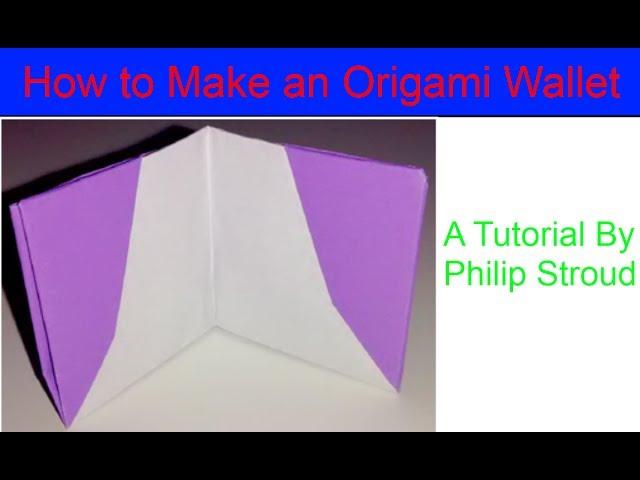 How to Make an Origami Wallet